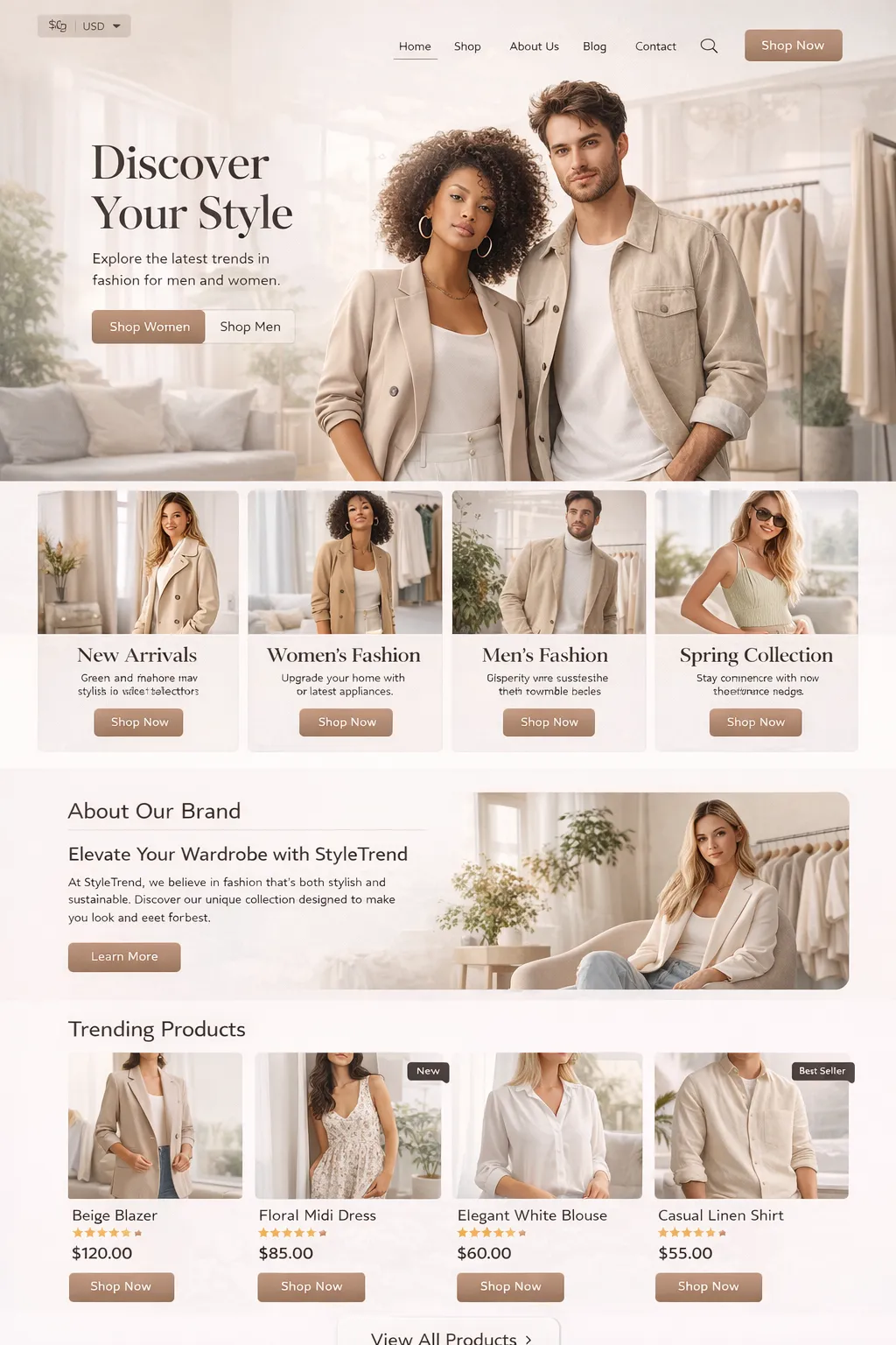 千旭建站关于服装公司外贸网站建设设计稿