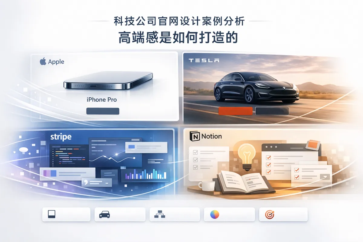 科技公司官网设计案例分析：高端感是如何打造的 